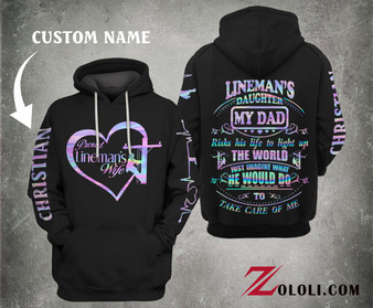 My dad risks his life to light up the world hoodie 3D TTM