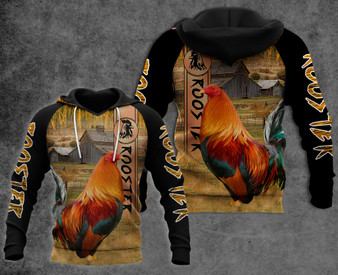 Rooster 3D All Over Printed Hoodie