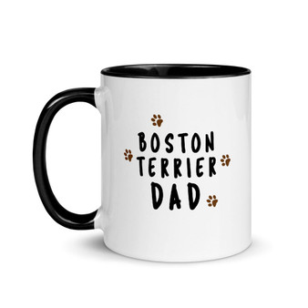 Boston Terrier Dad Muddy Paws Mug