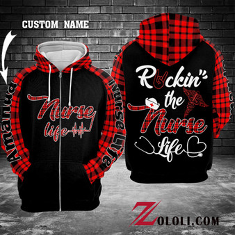 Rockin' the Nurse life hoodie 3D TTM