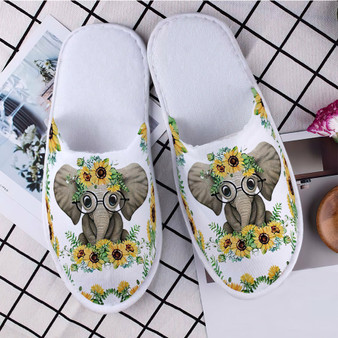 Sunflower Elephant Slippers