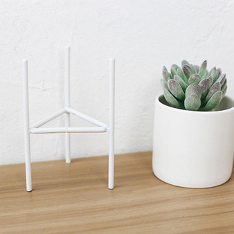 Scandinavian Style Ceramic Flower Pots With Stands