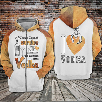 A Woman Cannot survive on self-quarantine alone she also needs Vodka