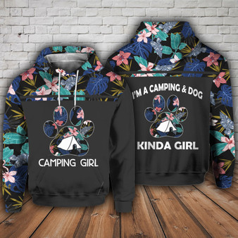 I’m A Camping And Dog 3D Hoodie all over print
