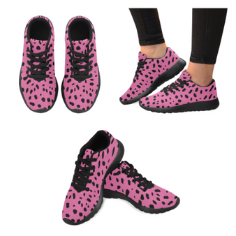 Women's Running Sneakers - Custom Cheetah Pattern