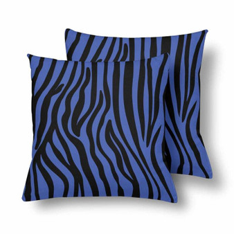 18" x 18" Throw Pillows (2) - Custom Zebra Pattern
