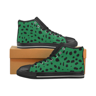 Women's Chucks High Top Sneakers - Custom Cheetah Pattern