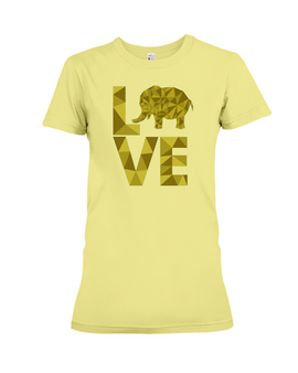 Elephant Love T-Shirt - Yellow