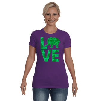 Elephant Love T-Shirt - Green