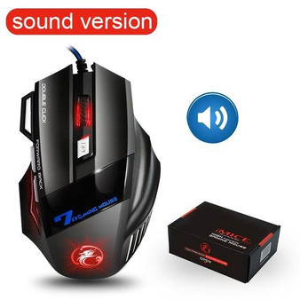 Ergonomic Wired Gaming Mouse 7 Button 5500 DPI LED USB Computer Mouse with Back light