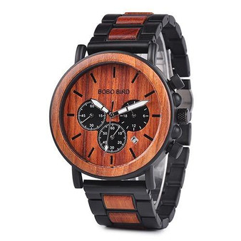 BOBO BIRD Wooden Men's Watches in Wood Gift Box