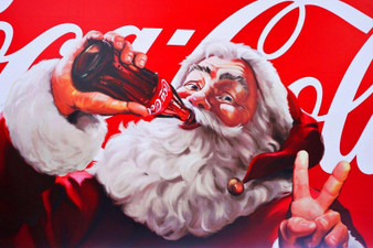Santa Drinking Coke Diamond Painting