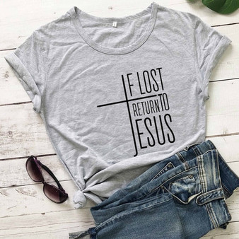 If Lost, Return To Jesus T-Shirt | Heavens Apparel