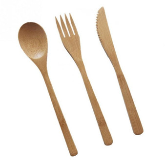 Bamboo Cutlery Set (3 Piece plus Travel bag)