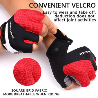Liquid Silicone Cycling Gloves Half Finger Anti Slip Gel Pad