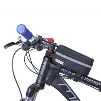 Waterproof Cycling Bicycle panniers Frame Front Tube bags For Cell Phone Holder case