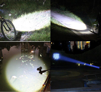 Ultra-Bright Stretch Zoom CREE Q5 200m Bicycle Front LED Flashlight