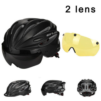Ultralight Magnetic Goggles Cycling Helmet