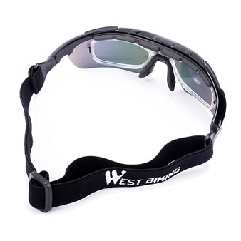Professional Windproof and Anti-fog Polarized Cycling Sun Glasses 5 Lens