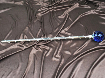 Spell-Casting Blue Crystal Scepter Wand