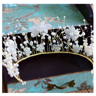 Jaunty Handmade Pearl Tiara