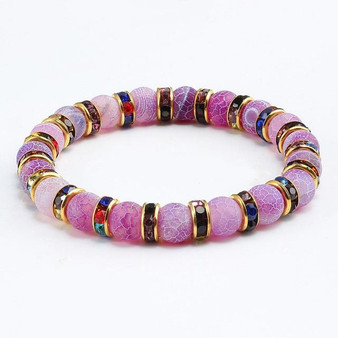 Colorful Purple Crystal Bracelet