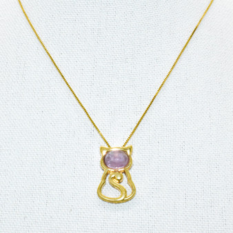 Cat Cabachon Necklace