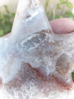 Pink Amethyst Druzy Star Large