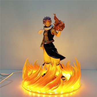 Fairy Tail Anime Figures Etherious Natsu Dragneel Night Lights LED