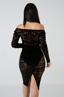 See Through Lace Bodycon Dress