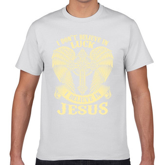 Christian Kawaii Inscriptions Cotton T-shirt