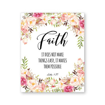 Bible Verse Wall Art Canvas