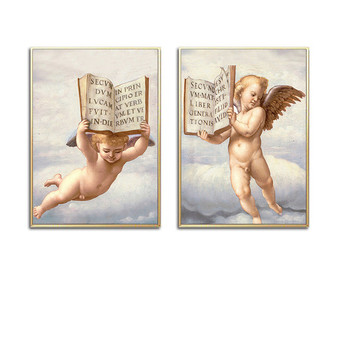 Flying Angel Baby Boy Wall Art
