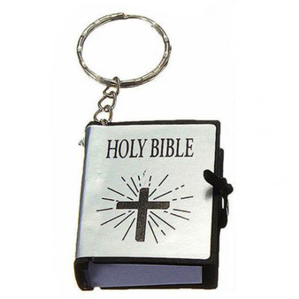 Bible Book Hanging Pendant Keychain