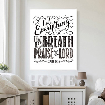 Bible Verse Quote Art Canvas