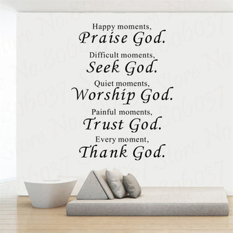 Christian Bless Bible Wall Stickers