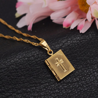 Crucifix Religious Gold Necklace