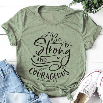 Tee Stylish Slogan Graphic Tops