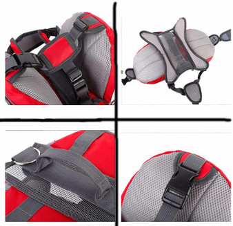 Pet Outdoor Backpack Large Dog Adjustable Saddle Bag Harness Carrier
