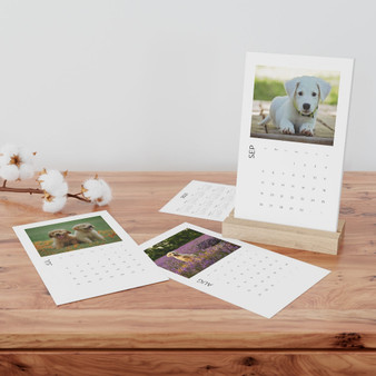 2021 Puppy Vertical Desk Calendar