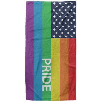 Rainbow Flag Pride Beach Towel