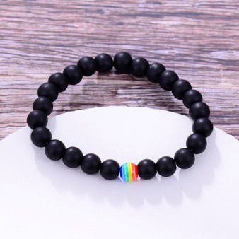 Rainbow Beaded Bracelet