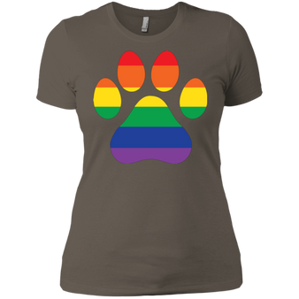 Rainbow Paw Print Pride Shirt