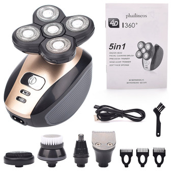 Electric for Men Bald Head Shaver 5 in 1 Electric Shaver Kit