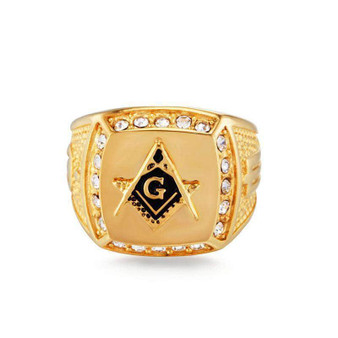 Masonic Ring<br> Freemason Gold