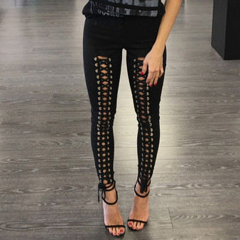 Hollow High Waist Leggings