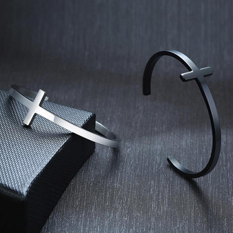 Cross Stainless Steel Bracelet