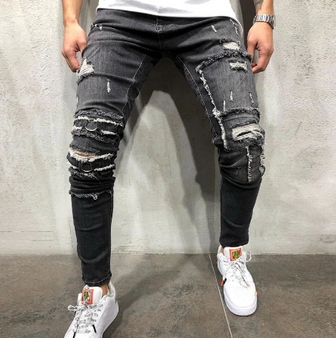 Destoyed Slim Fit Jeans