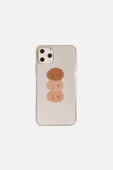 Simple Puppy Poodle Dog iPhone Case