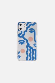Simple Abstract Face iPhone Case